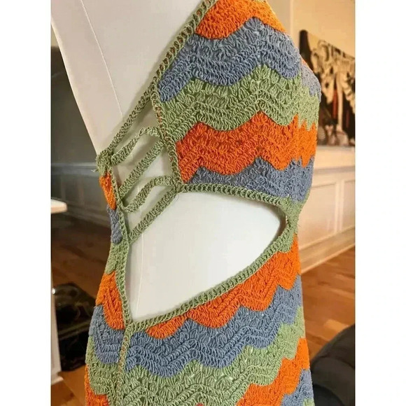 ZARA chroched mini dress limited edition womens size medium - Picture 10 of 12